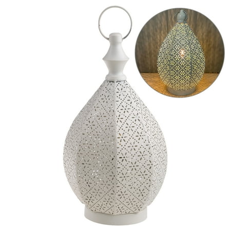 

YUOPEEA Retro Lantern Moroccan Style Wrought Iron Night Lamp Landscape Lights