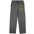 thumbnail image 4 of Teenage Mutant Ninja Turtles Group Art Men's Graphite Heather Sleep Pajama Pants, 4 of 7