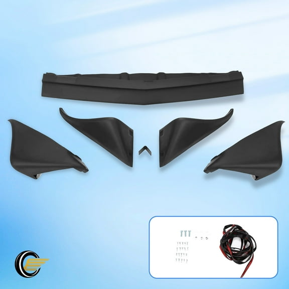 Front  Rear Wheel Flares Black Painted Fiberglass For Pontiac Firebird 1979-1981