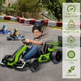 thumbnail image 5 of Kselythan 24V Electric Go Kart for Kids，Powerful Drift Kart with 2 * 150W Motors, Adjustable Seat, 8mph Speed, Bluetooth, Led Lights ，Outdoor Riding Toy for kids Ages 6-12, 5 of 8