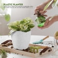 thumbnail image 3 of Macetas Utopia Home de plástico para interiores con drenaje, paquete de 5 unidades, 3 of 6