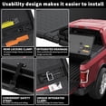 thumbnail image 4 of TITANICMOTOR 3-Fold 5FT 60Inch Hinged Aluminum Hard Tonneau Cover for 2005-2026 Nissan Frontier Bed Truck Waterproof, 4 of 6