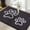Dark Grey, variant on Buganda Door Mat for Inside, Absorbent Low Profile Doormat, Dirt Trapper for Outside Entry, Non Slip Rug with Dog Paws Prints, 20"x32", Grey