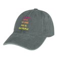 thumbnail image 7 of It's Weird Being The Same Old People Gray Hat Adjustable Funny Fashion Unisex Baseball Cap for Men Women, 7 of 7