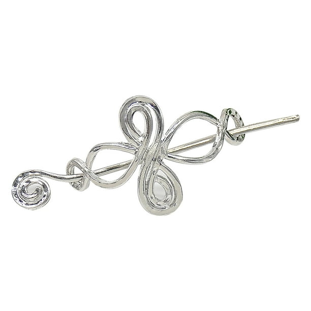Long silver hair clips deals