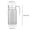 3.1 inch, variant on DJJGXAN Acrylic Pitcher with Lid and Spout, Plastic Carafe for Cold Water, Large Iced Tea Pitcher for Coffee, Juice and Homemade Beverage