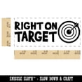thumbnail image 2 of Right On Target Teacher Student School Self-Inking Rubber Stamp Ink Stamper - Fuchsia Ink - Small 1-1/2 Inch, 2 of 7