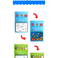 thumbnail image 3 of Reusable Color with Water Activity Pad , Safari, Under the Sea, Animals, Chunky-Size Water Pens,, 3 of 4