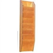 7-Pocket Literature Display, Oak