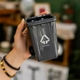 thumbnail image 5 of Funny Trash Can Shaped Coffee Mug Ceramic Recycling Bin Cup with Lid ,Novelty Desk Mug for Office Coworkers Home Kitchen, Quirky Conversation Starter Gift for Coffee Tea Hot Cocoa, 5 of 6