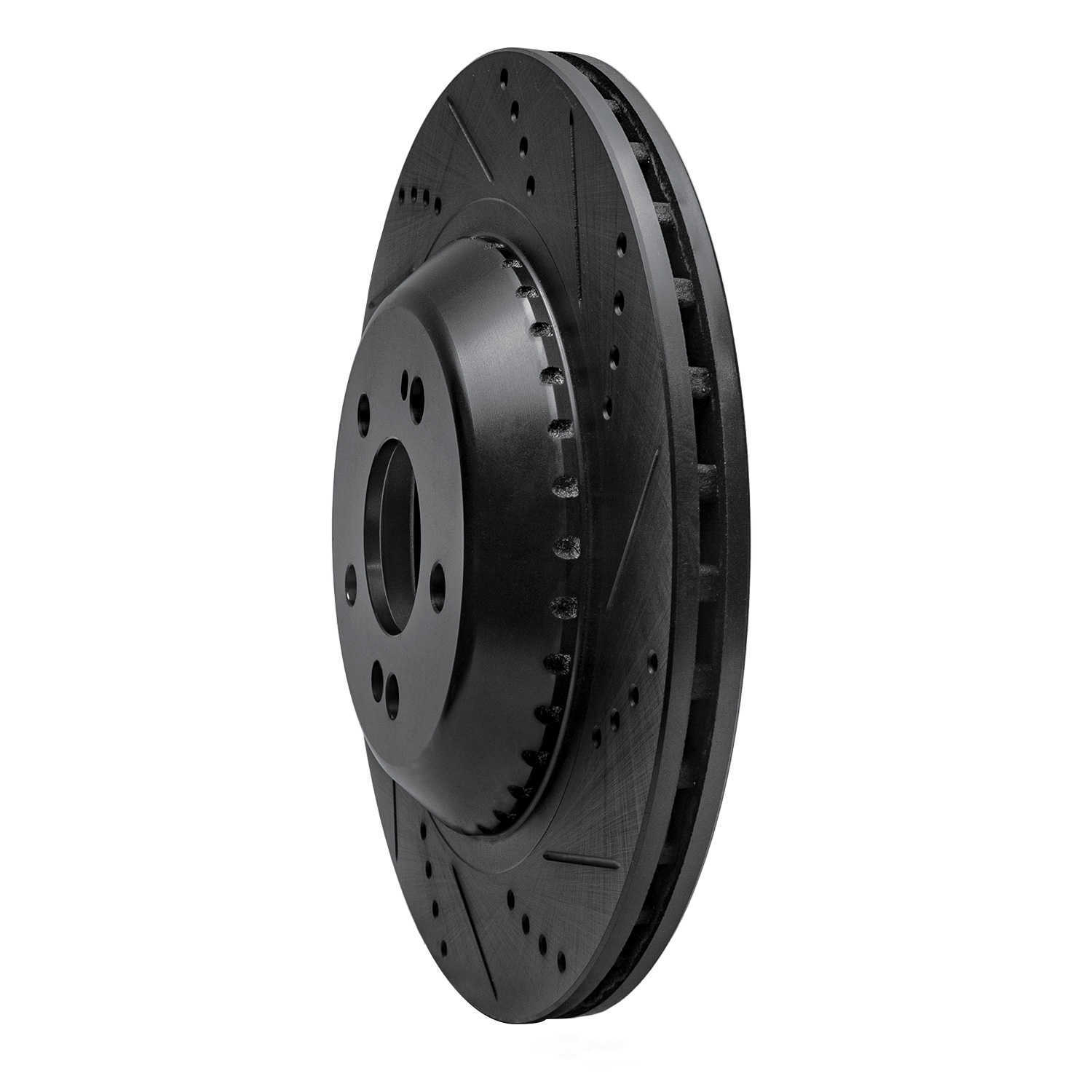 Dynamic Friction Company 633-63113R DFC Brake Rotor - Drilled And Slotted - Black