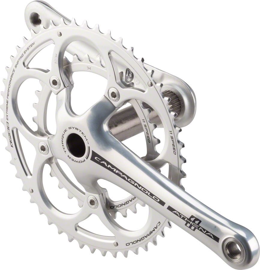 campagnolo athena crankset silver