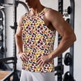 thumbnail image 5 of Logiee Halloween Pumpkin Print Men's Workout Tank Top,Quick Dry Workout Tank Top,Gym Muscle Tee,Fitness Bodybuilding Sleeveless T Shirt-X-Large, 5 of 7