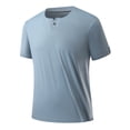thumbnail image 2 of pstuiky camisetas para hombre, Blusas/camisetas casuales de verano para hombre, de color liso y cuello redondo camisas casuales para hombre l, 2 of 8