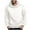 White, variant on Men Solid Color Long Sleeved Hooded Sequin Pullover Hoodie Hoodie Black