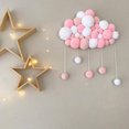 thumbnail image 1 of Gwong Decoración hogareña Coral Velvet Ball Colgando Nube Pompom FOTFS BUBLE BABY Decor Gwong 21042766, 1 of 7