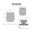 thumbnail image 4 of STONE LITE 16.9 Inch Round Tapered Off-White Plastic Plant Pot with Drainage Hole and Plug, 4 of 9