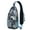 Exotic Paisley, variant on Army Green Camo Sling Bag, Hunting Camouflage Crossbody Backpack with Multiple Compartments, Lightweight Travel Daypack for Jungle and Desert Adventure