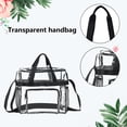 thumbnail image 3 of Bolso transparente de PVC Likrtyny con asa superior gran capacidad para mujer, 3 of 6