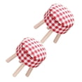 thumbnail image 3 of Wooden Mini Stool Prop for Kids in Red Color Safe and Durable with 2 Pieces Small Size, 3 of 5