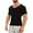 Black, variant on MANIFIQUE Gynecomastia Tank Tops Short Sleeve Slimming Compression Shirt Men, Mens Shapewear