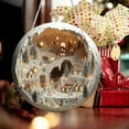thumbnail image 2 of Round Acrylic Christmas Decorations Reindeer Hanging Sign Festive Wall Decorations, 2 of 6