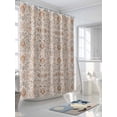 thumbnail image 3 of Boho Vintage Shower Curtain, Tribal Style Flowers Waterproof Shower Curtain Set with 12 Hooks Lightweight Washable Fabric Shower Curtains for Bathroom 36x72 Inches, 3 of 6