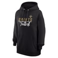 thumbnail image 2 of Women's G-III 4Her by Carl Banks  Black New Orleans Saints Graphic Fleece Pullover Hoodie, 2 of 3