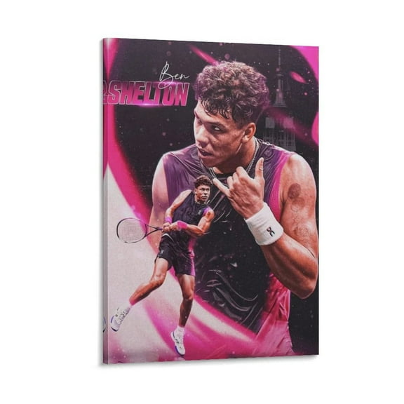 Ben Shelton Canvas Poster Posters Art Print Wall Photo Paint Poster Hanging Picture Family Bedroom Decor Gift 16x24inch(40x60cm)