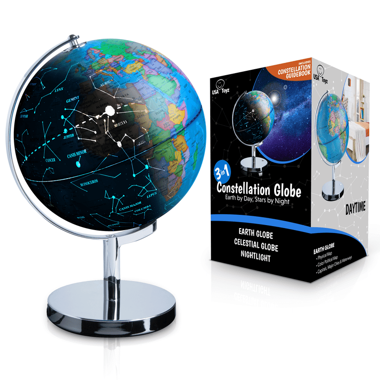 Ar World Globe Projection Lamp Led World Map Rotation Projection