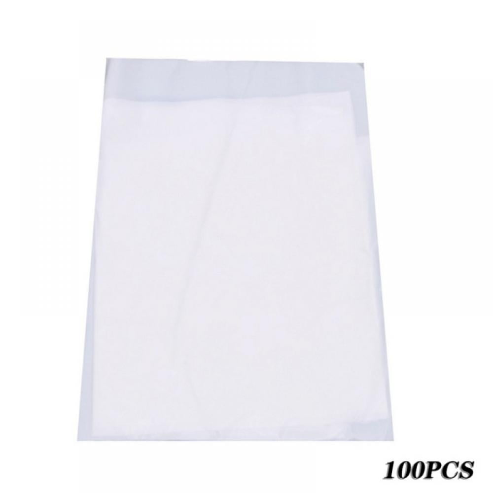 100pcs/Pack Apron Plastic And Barbecue Oil Waterproof Disposable Transparent Set 