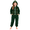 Green, variant on Kids Christmas Romper Girls Elf Fleece Onesie Long Sleeve Zipper Jumpsuit Winter Warm Playsuit for Xmas Party