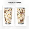 thumbnail image 3 of KLL Cute Bee Honey Jar Hive Bear Print 40oz Stainless Steel Insulated Car Cup with Spillproof Lid - Keep Your Drink Hot or Cold on the Go-Straw Two-piece Set, 3 of 8