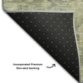 thumbnail image 5 of Addison Rugs Mayfield Premium Machine Washable Traditional Damask Sage Rectangle Rug, 9' x 12', 5 of 6