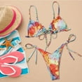 thumbnail image 2 of DPTALR Women's New Fashion Printing Stitching Split Swimsuit Sexy Swimwear, 2 of 8