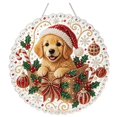 thumbnail image 2 of Christmas Pearl Diamond Art Hanging Kit, Acrylic Suncatcher for Window Hanging Decor, DIY Gem Painting Pendant, Diamond Art Supplies, Christmas Pearl Art Ornament, Christmas Crafts for Adults, 2 of 5