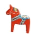 thumbnail image 4 of Adorno de escritorio sueco con forma de caballo Dala, recuerdo artesanal tradicional dalecarliano. Rojo, 4 of 9