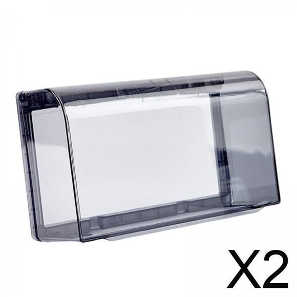 2 Protectores De Receptáculo Tipo 118 Para Interruptor De Pared, Color Negro, Para Oficina, Cocina Y Almacén.