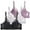 Black2, variant on ZSQDM Women's 3PC Bra Casual And Fashionable Large Size Bra Thin Sponge Gathering Underwear Lace Bra