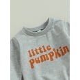 thumbnail image 5 of Wassery Toddler Boys 2 Piece Halloween Outfits Set Letter Print Sweatshirt Long Sleeve Pullover Top Sweatpants 6M 12M 18M 2T 3T Infant Baby Boys Fall Spring Clothes, 5 of 8