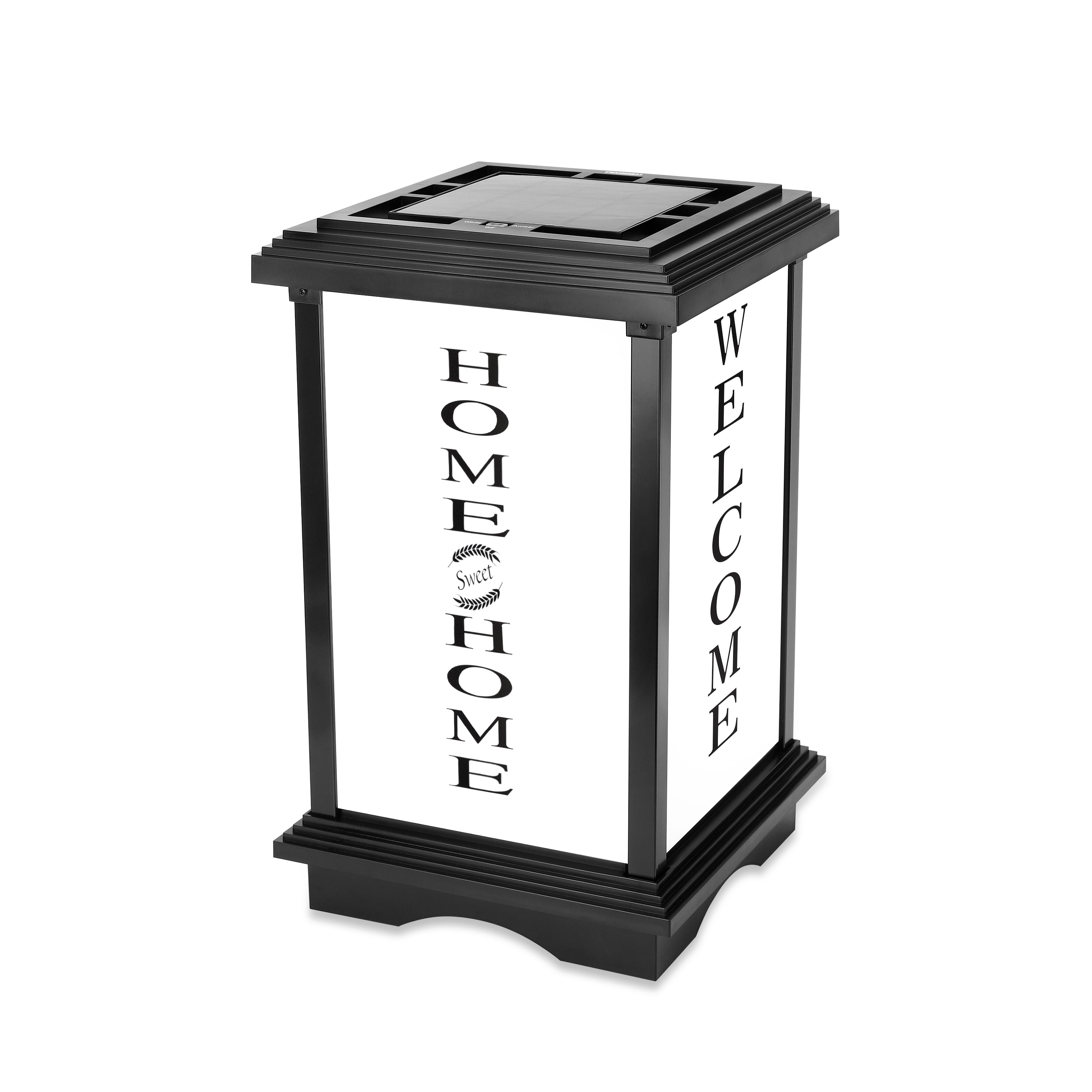 Techko Solar Welcome Lantern – Amber or White Light (Height 15.6")