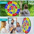 thumbnail image 4 of CJUAN 29" Large Dart Board for Kids, Kids Dart Board with 12 Sticky Balls, Boys Toys, Indoor/ Sport Outdoor Fun Party Play Game Toys, Birthday Gifts for 3 4 5 6 7 8 9 10 11 12 Year Old Boys Girls, 4 of 6