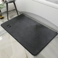 thumbnail image 6 of Bath Mat,Ultra Thin Bathroom Rugs,Rubber Bath Mats for Bathroom,No Slip Bath Rugs,Quick Dry,Machine Washable,Absorbent,Shower Outside,Sink,Home Decor Accessories (Dark Grey), 6 of 8