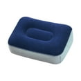 thumbnail image 2 of Rongfmy Inflatable Foot Pillow Cushion Flocked Foot Stool for Train Airplane Camping Blue Gray, 2 of 9