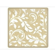 7 Gold Elegant Scroll Square Plates