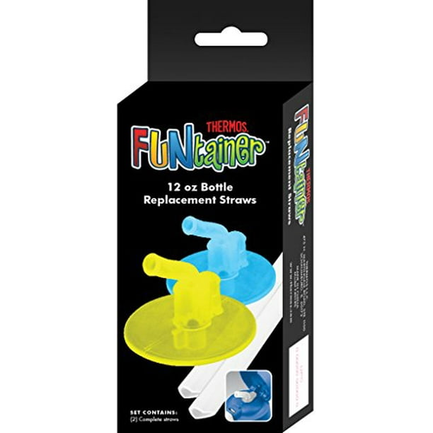 Thermos Replacement Straw Set for 12 oz. Funtainer Bottles Blue