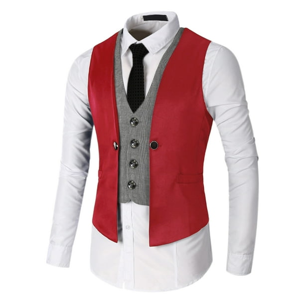 Plaid dress shop vest