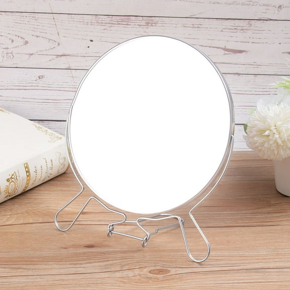 GOOHOCHY  2 Pcs Double Side Mirror Sided Vanity Sleek Design Student