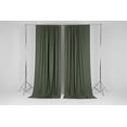 thumbnail image 3 of Solid Poplin Window Curtain or Photography Backdrop 58" Wide - Dark Sage, 3 of 5