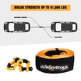 thumbnail image 3 of Tow Strap Recovery Kit: 4"x 30FT Tow Strap + 3/4" D-Ring Shackles (2pcs) + Bag, 3 of 11